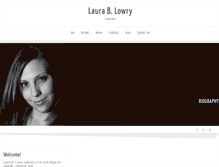 Tablet Screenshot of laurablowry.com